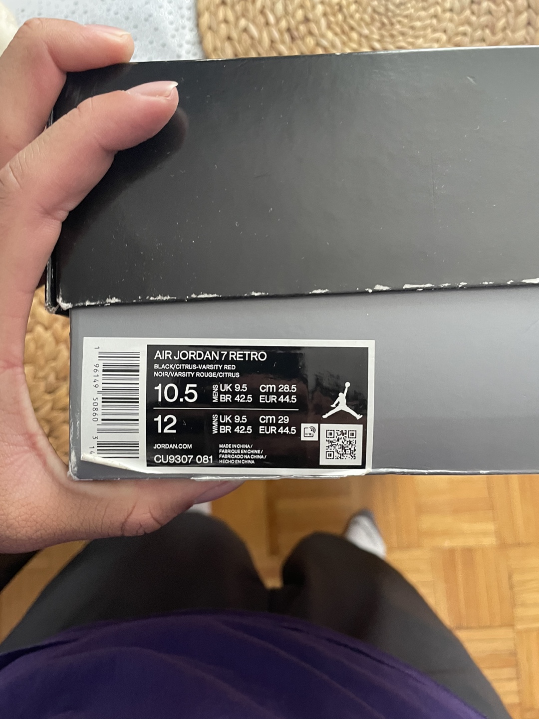 Air Jordan 7 (Cirtrus) Retro Black/Varsity Red - photo 3
