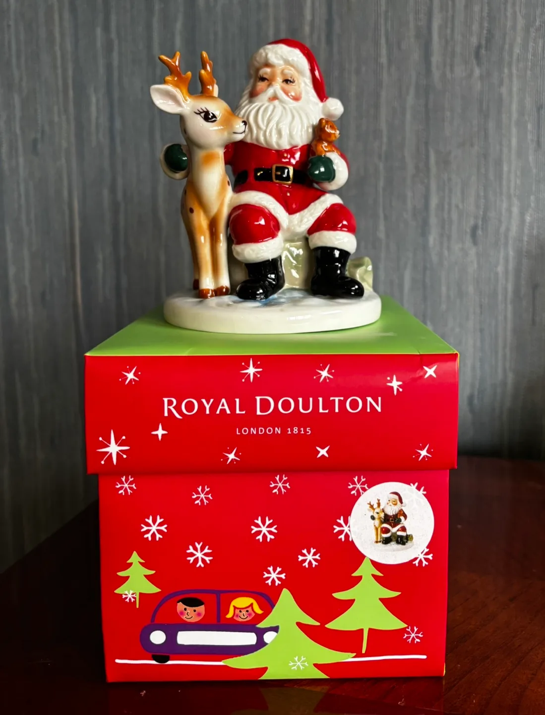 Royal Doulton Santa and Reindeer Figurine image indicator(3)