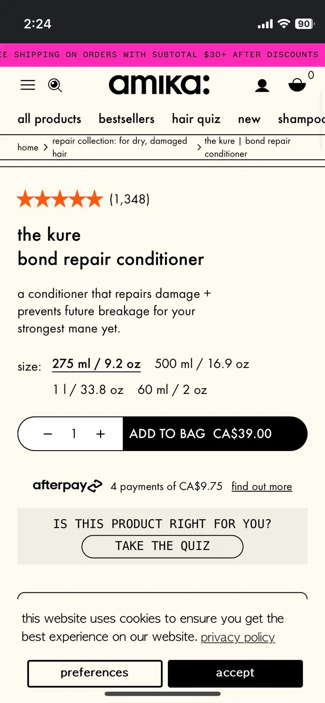 $80 Value Vegan 🐰 Repair Shampoo & Conditioner Set image indicator(5)