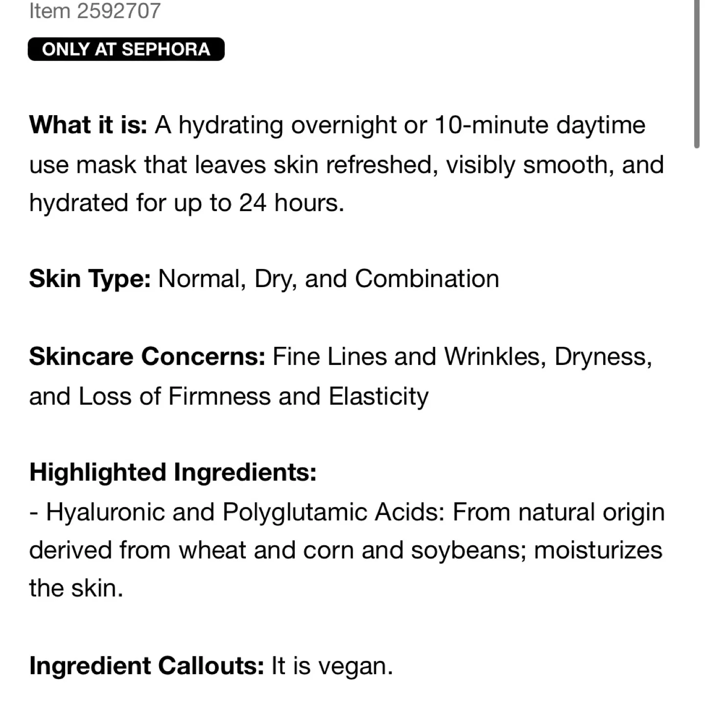 NEW Sephora Overnight Hydrating Mask image indicator(4)