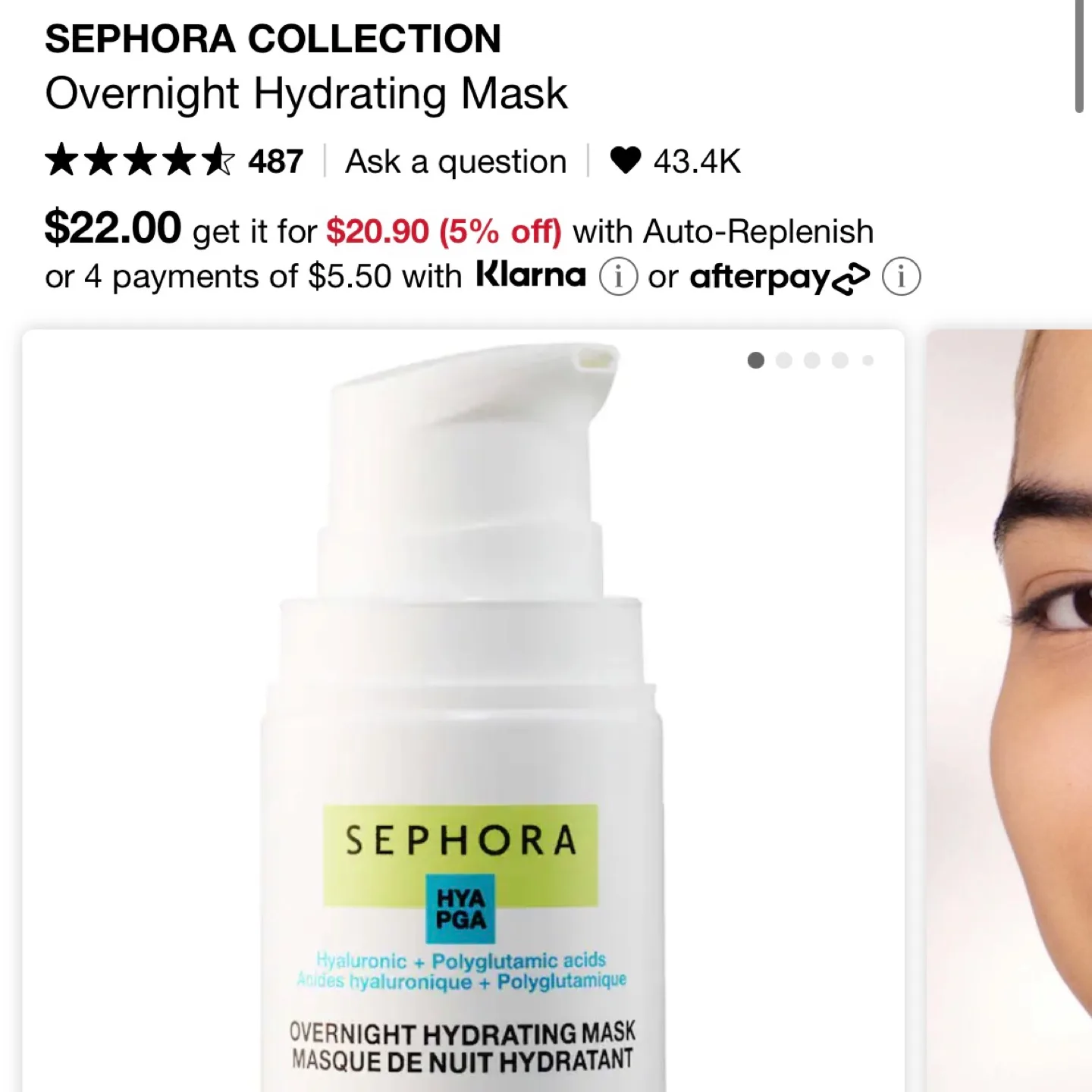 NEW Sephora Overnight Hydrating Mask image indicator(3)