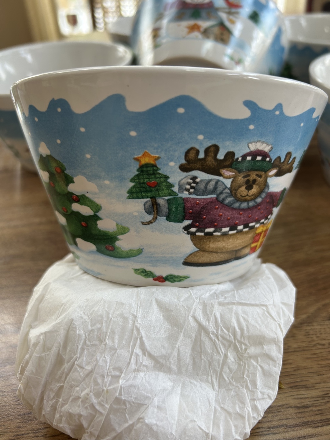 Set of 6 Christmas themed bowls - photo 2
