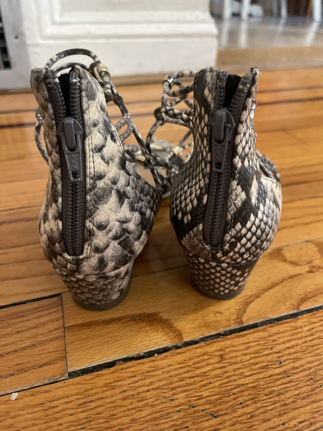 Aldo Snake Print Gladiator Sandals  #ThriftyPicks - photo 3