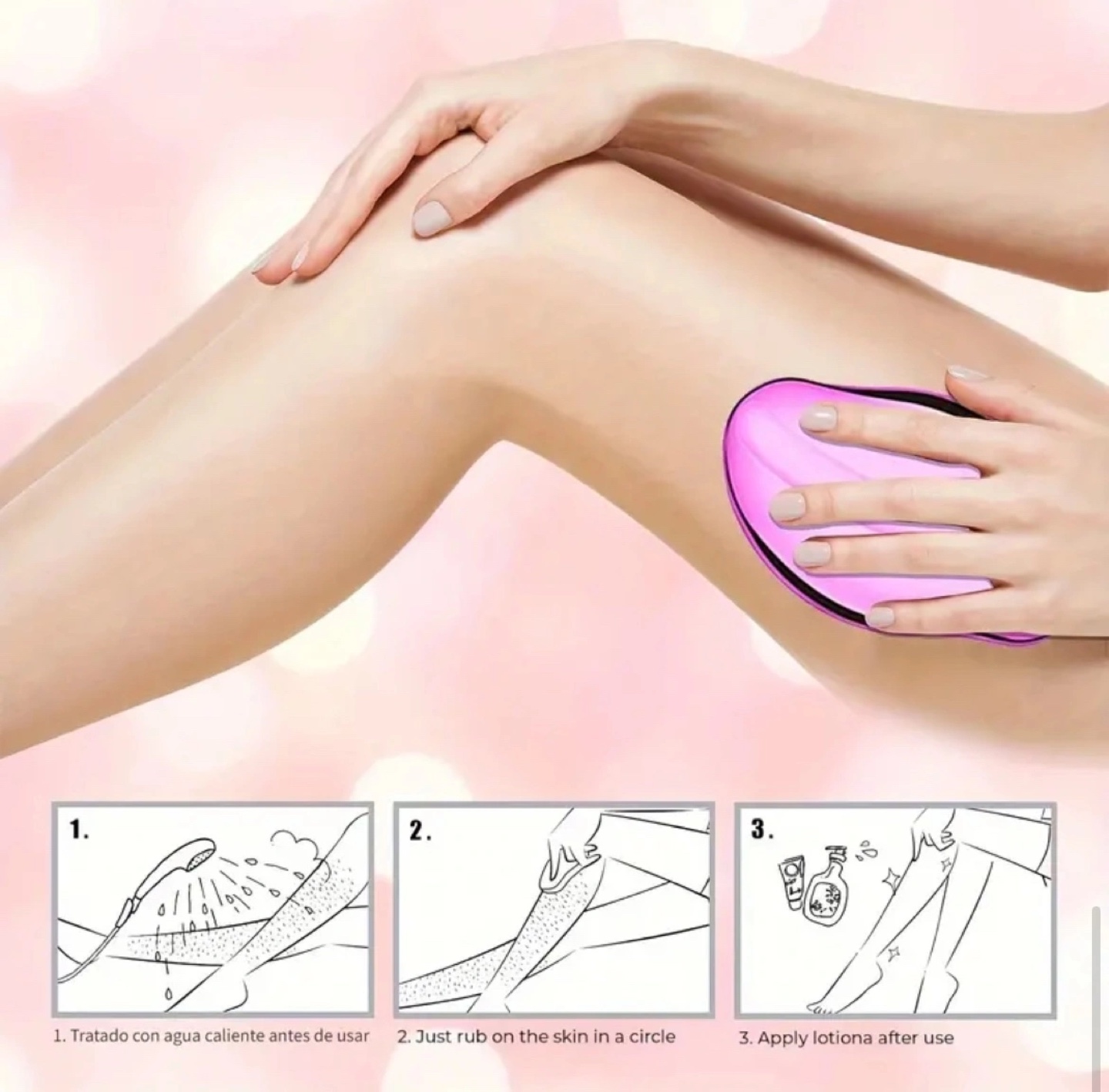 Painless Hair Removal Exfoliating Tool - photo 2