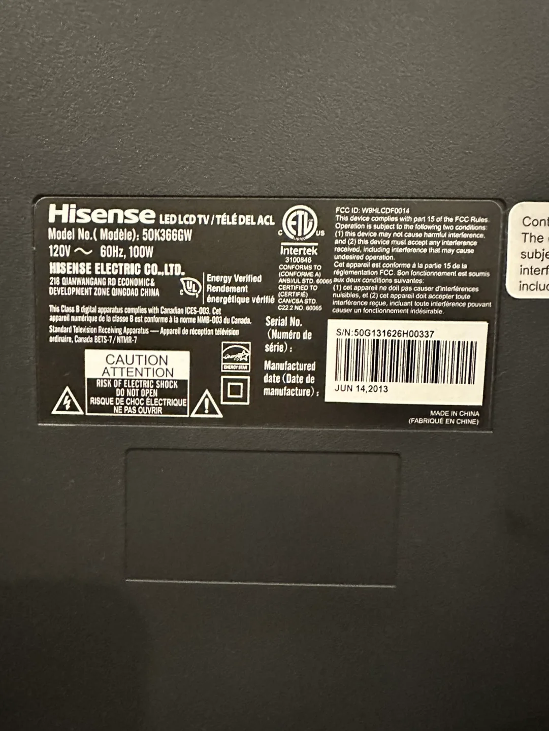 Hisense 50 inch Smart TV image indicator(8)