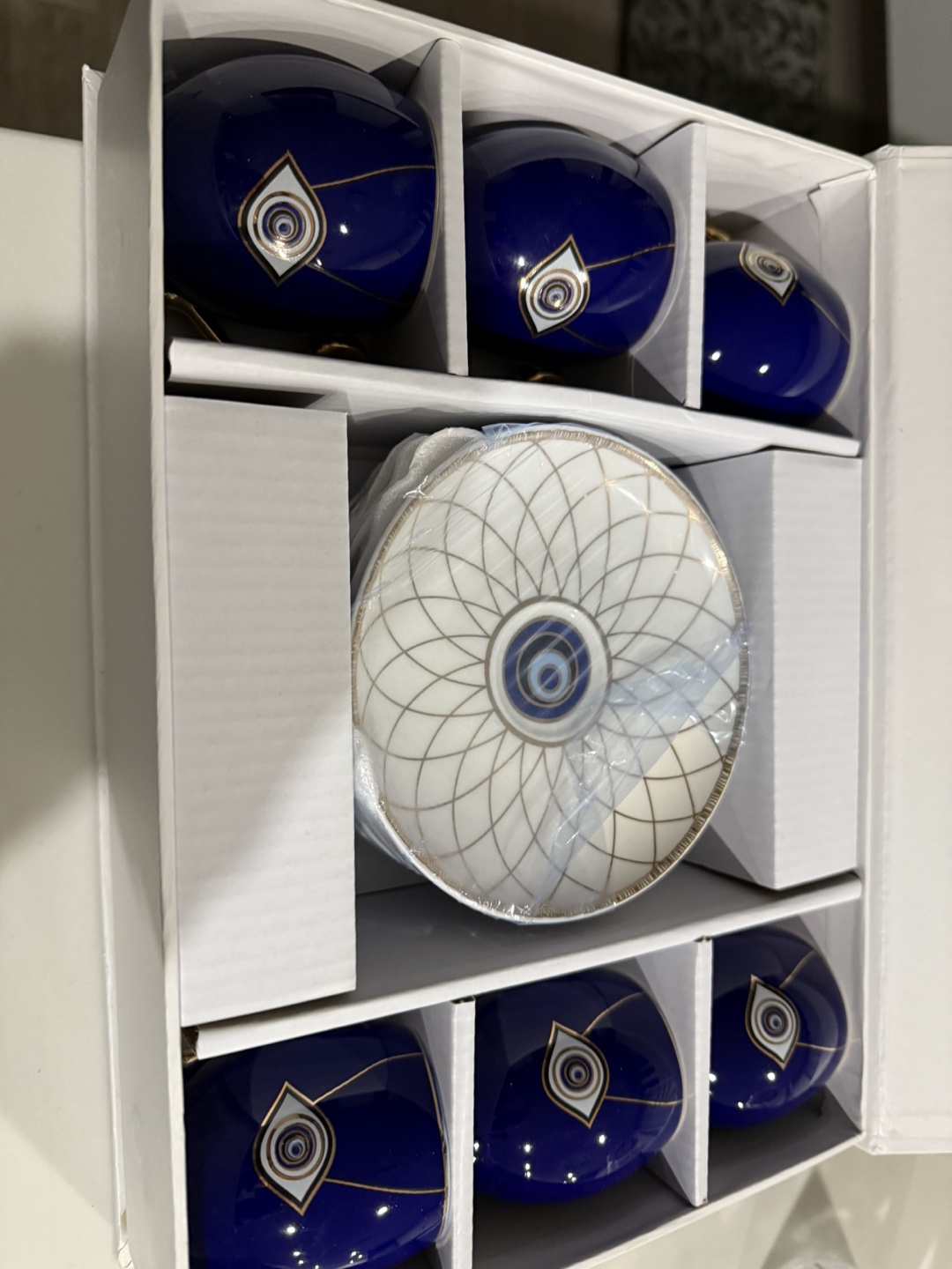 Turkish Coffee Set with Evil Eye Design - photo 2