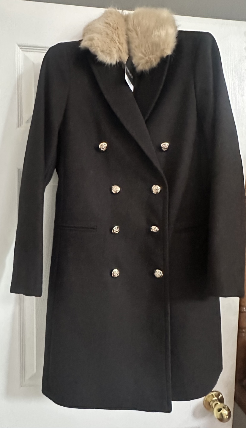 Topshop Black Coat