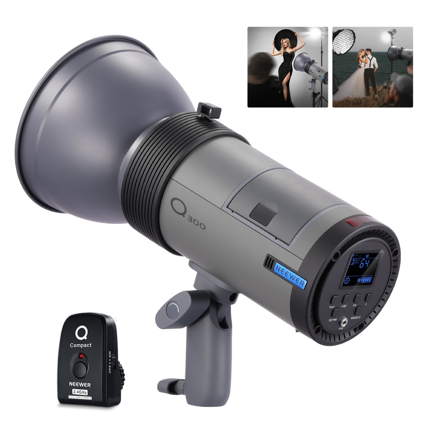 NEEWER Q300 300Ws 2.4G Outdoor Strobe Flash - photo 3