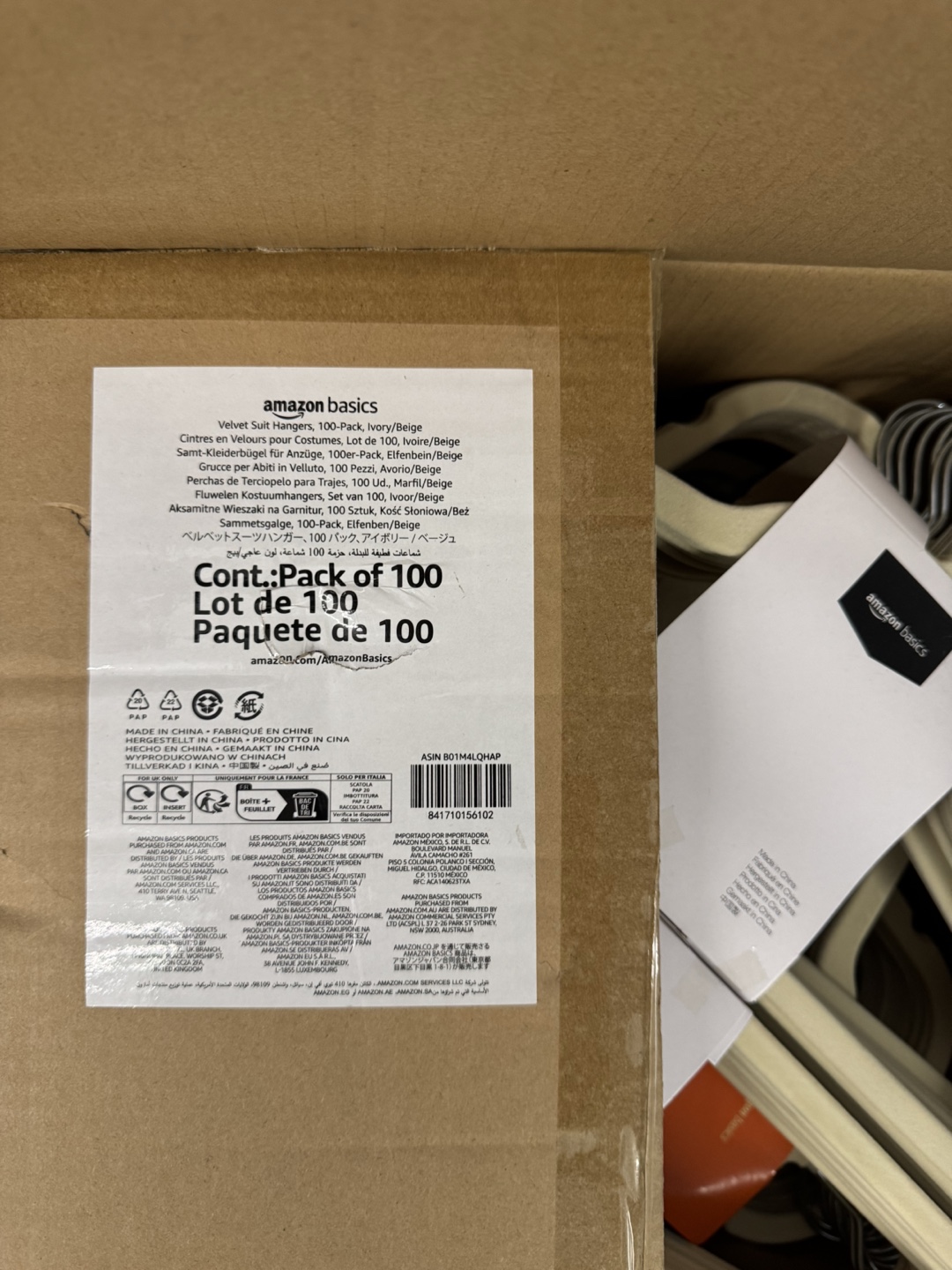 Amazon Basics Velvet Suit Hangers - 100 Pack - photo 2