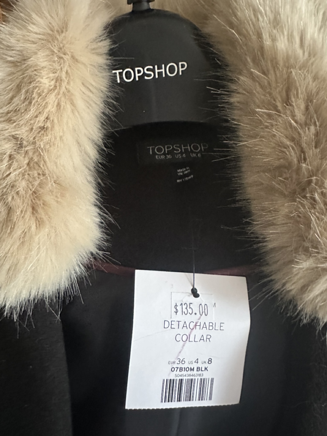 Topshop Black Coat - photo 2