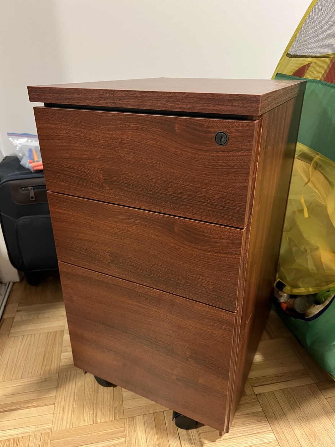 3 Drawer File Cabinet with Wheels - photo 2