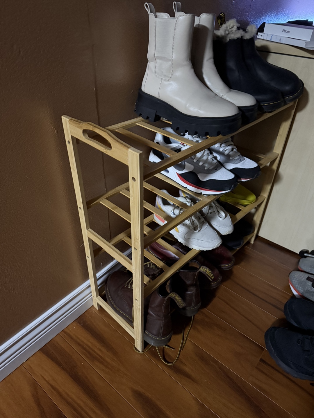 Wooden shoe rack - photo 3