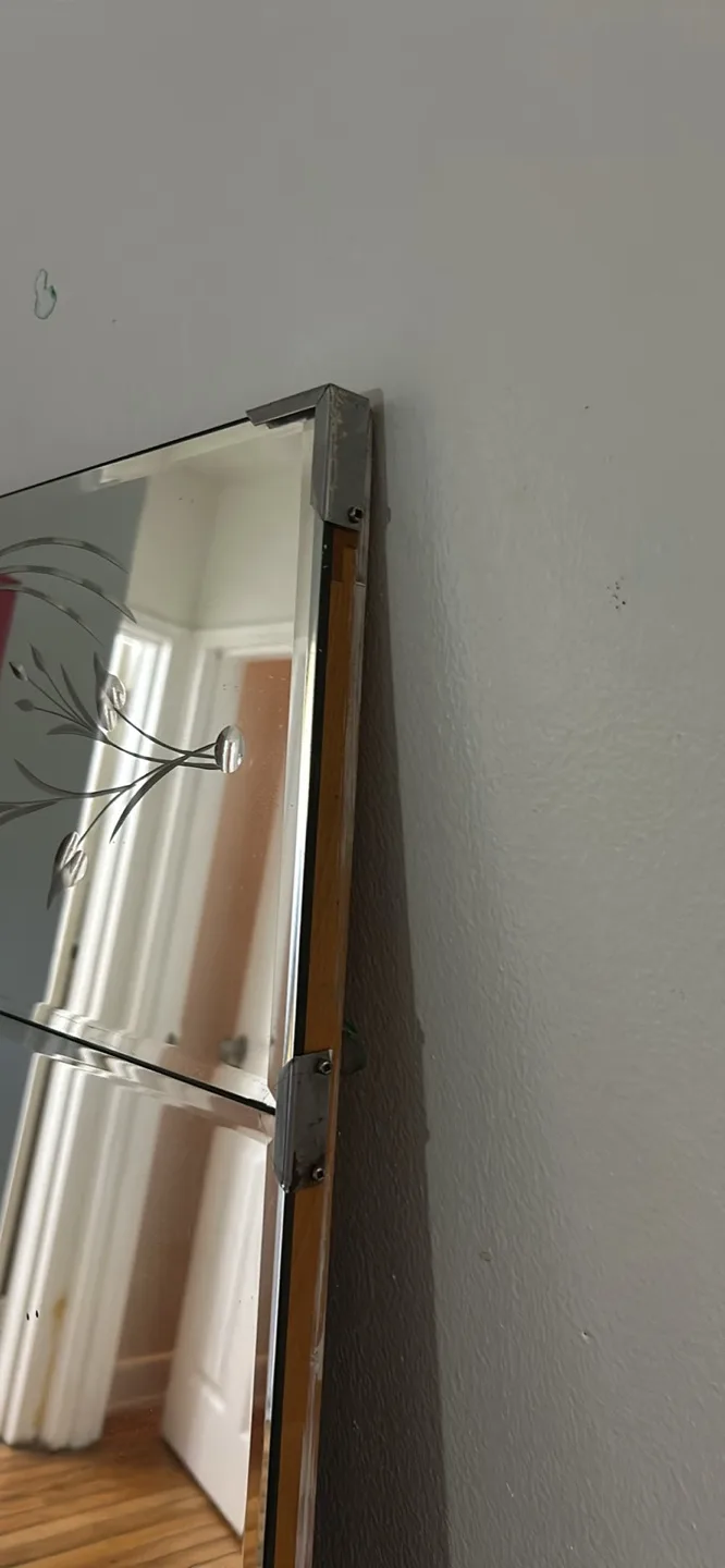 Vintage Etched Mirror. Very large. image indicator(4)