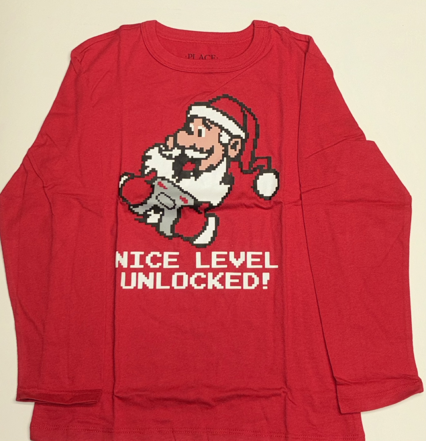 Childrens Place Boys Christmas Long Sleeve  T-Shirt size Small/5
