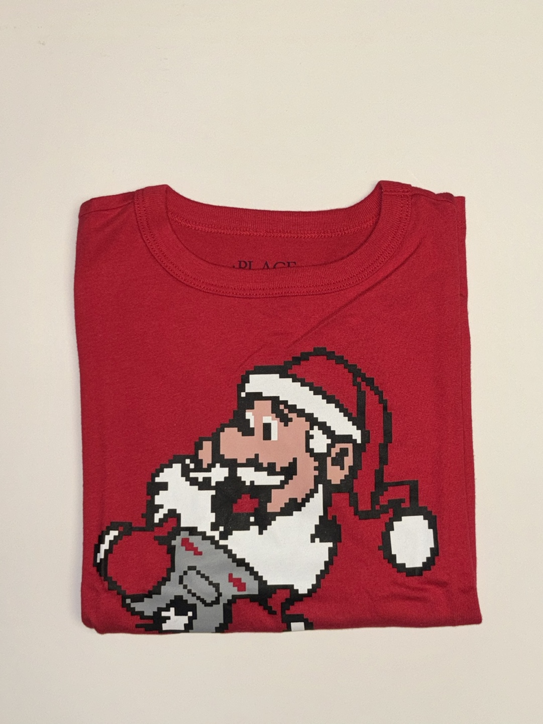 Childrens Place Boys Christmas Long Sleeve  T-Shirt size Small/5 - photo 3