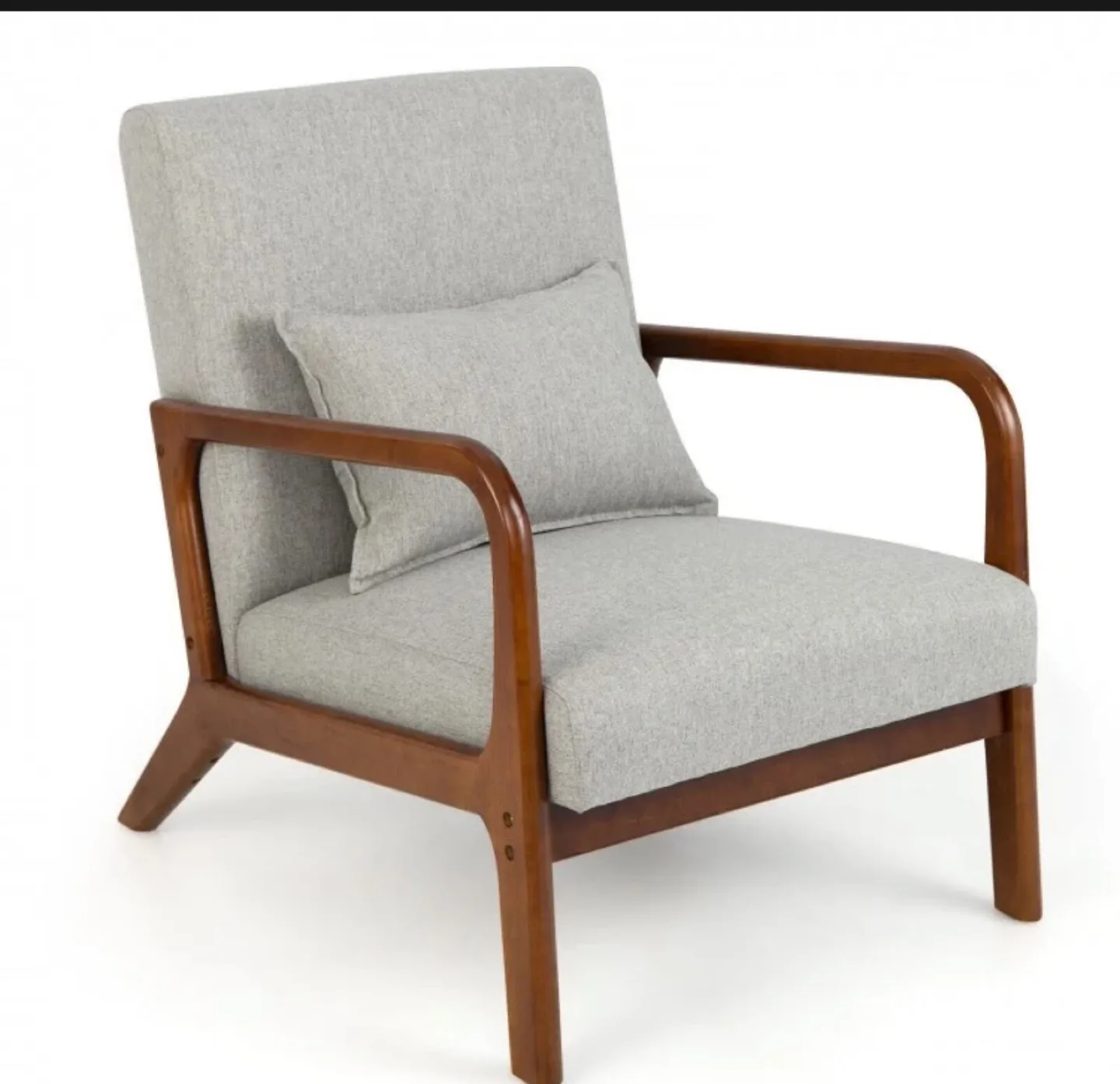 Armchair with Throw Pillow thumbnail