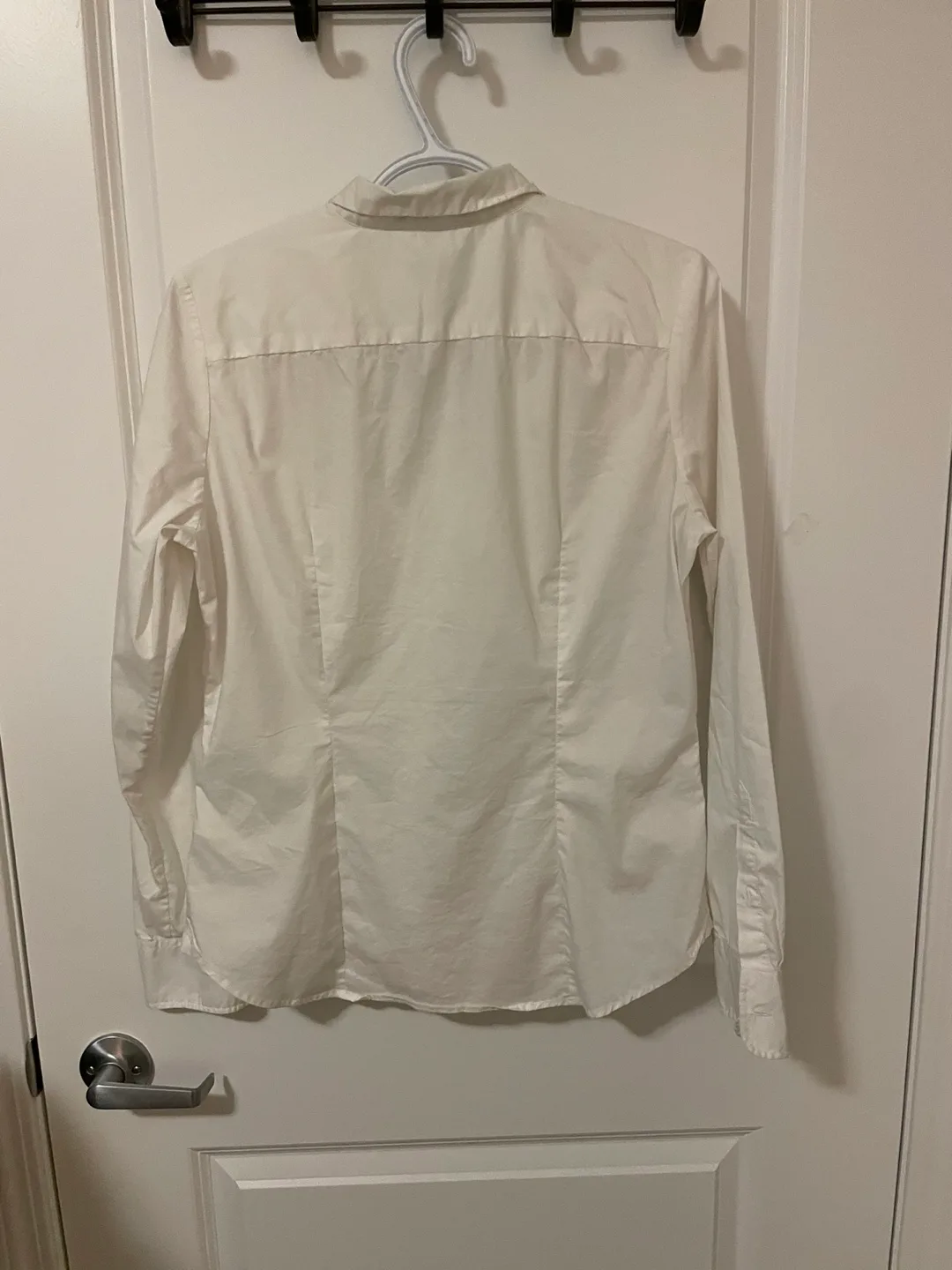 White Long Sleeve Button Down Shirt #ThriftyPicks image indicator(2)