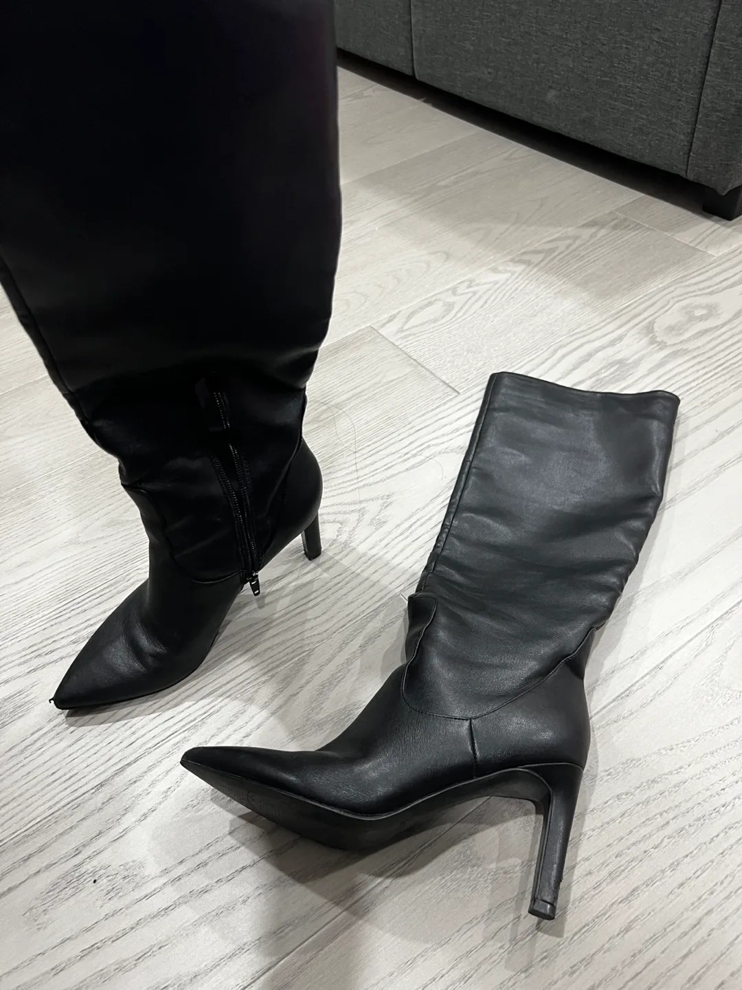 Nine West Black Knee High Boots image indicator(3)