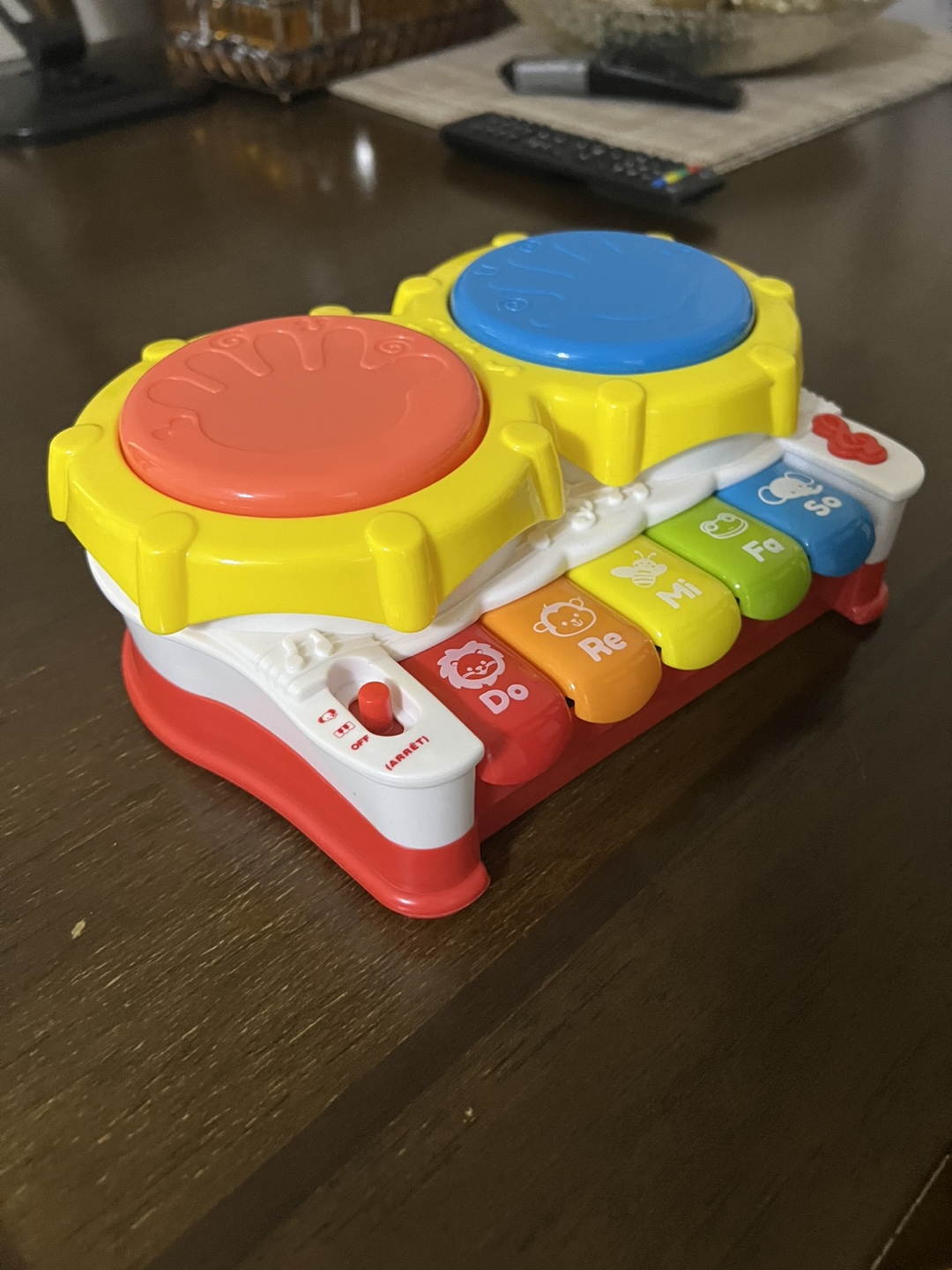 Musical Toy with Drums and Piano Keys #Thriftypicks
