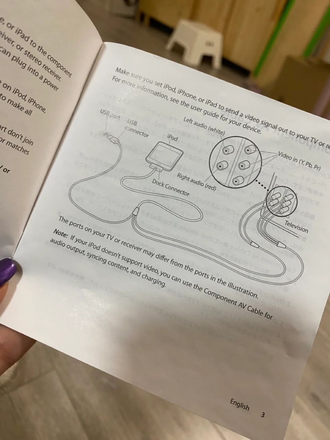 Apple Component AV Cable image indicator(4)