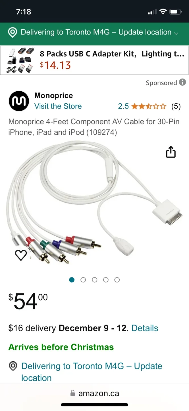 Apple Component AV Cable image indicator(5)
