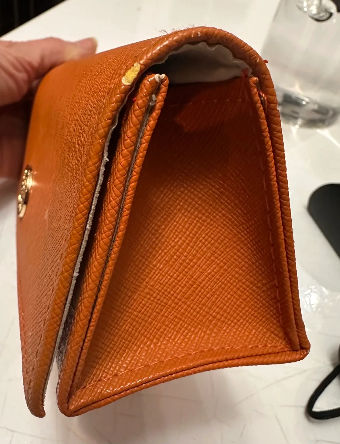 Tory Burch Orange glasses case #Thriftypicks image indicator(2)