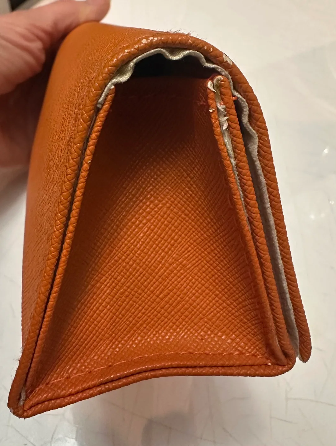 Tory Burch Orange glasses case #Thriftypicks image indicator(3)