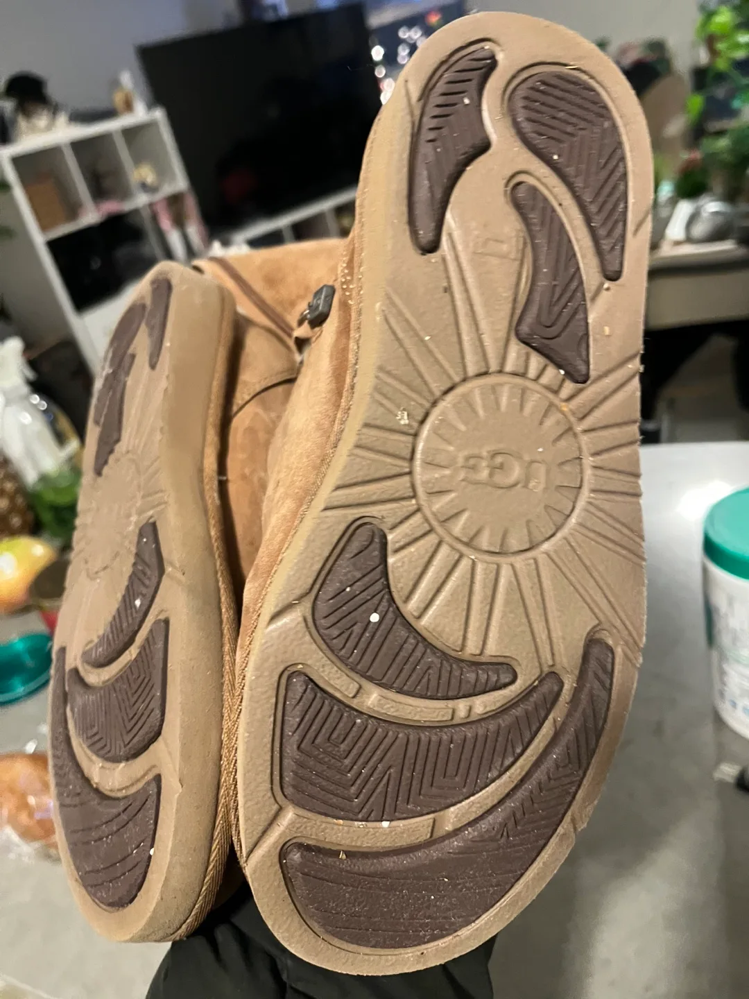 UGG Brown Suede Boots kids image indicator(2)