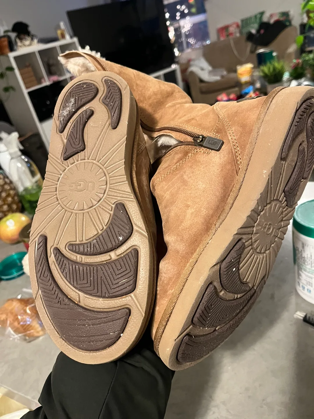 UGG Brown Suede Boots kids image indicator(4)