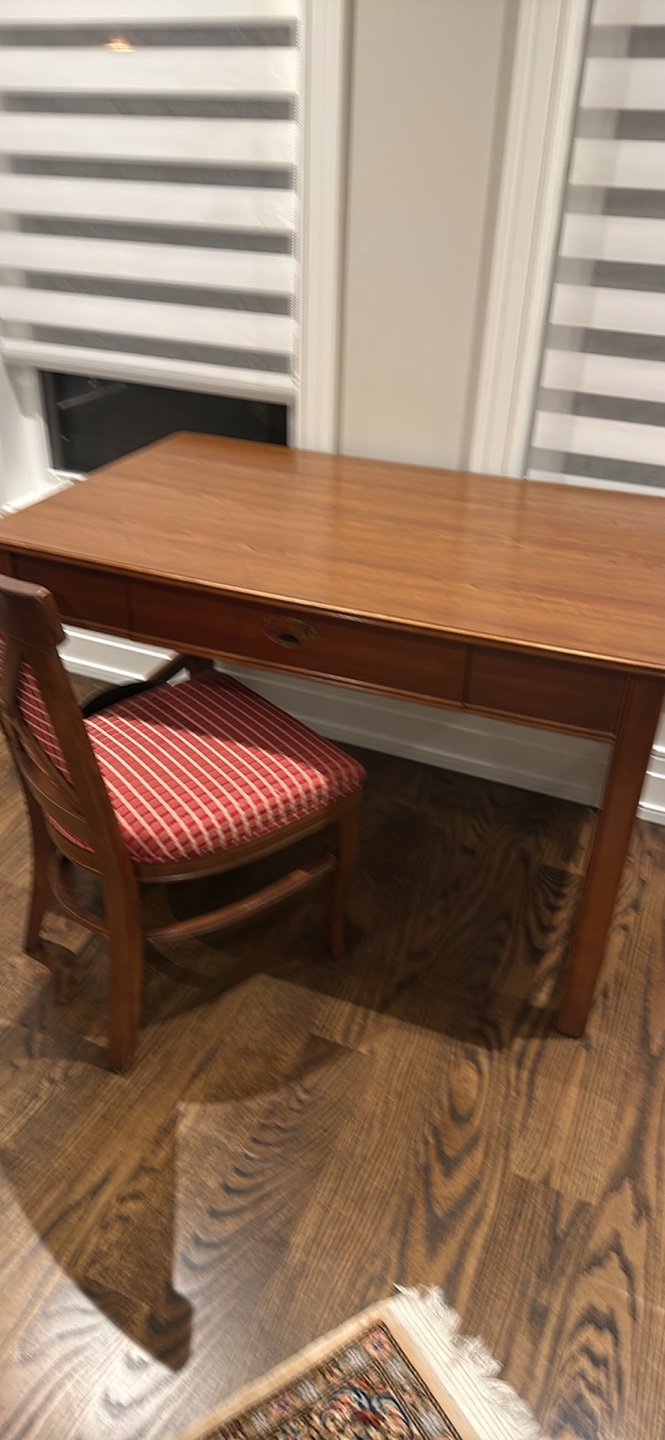 Vintage Wooden Desk with Drawer