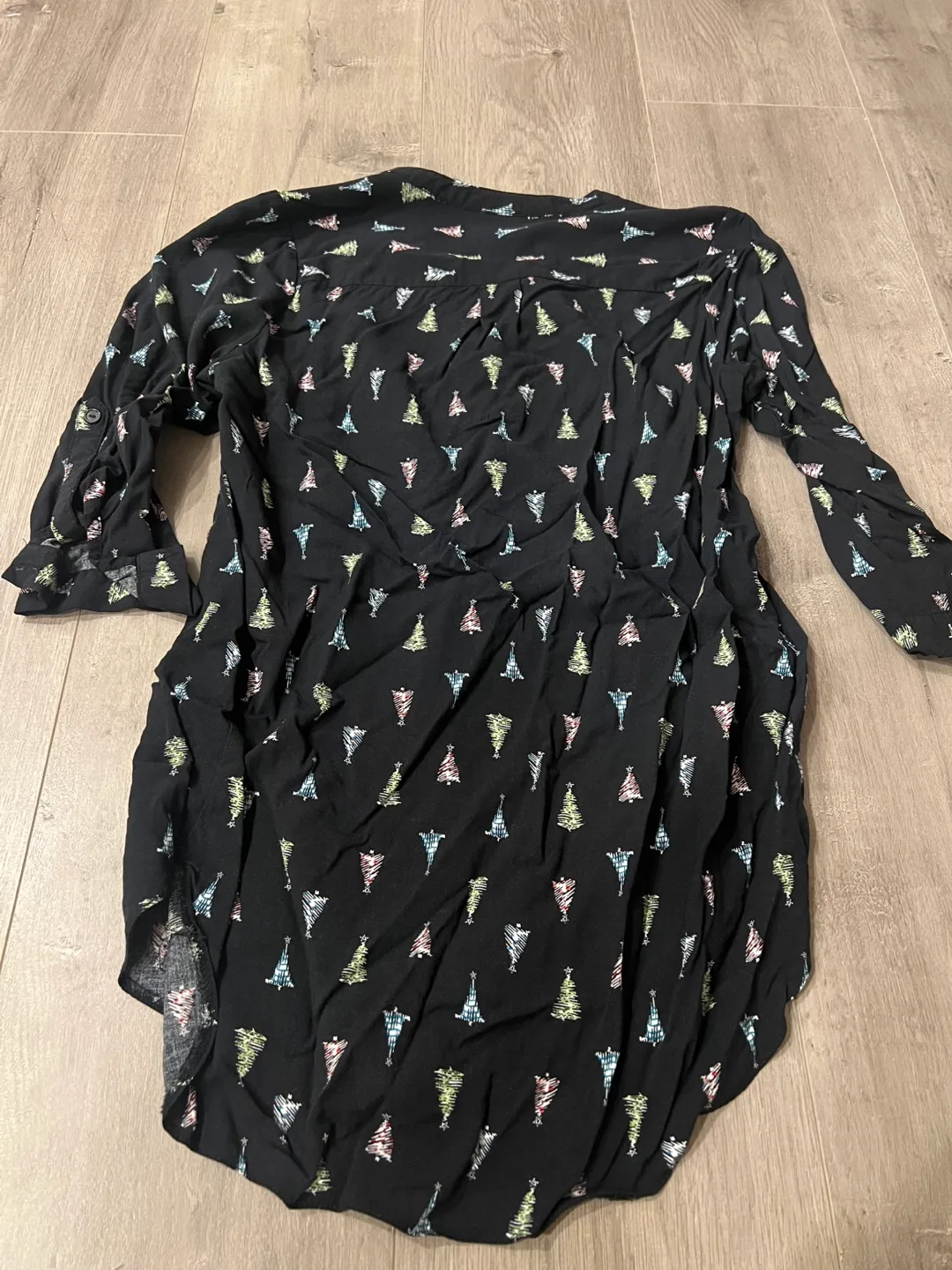 Brody Miles Christmas Tree Print Blouse XS image indicator(9)