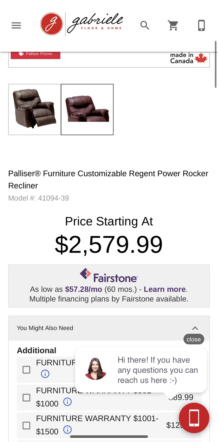 Palliser Furniture - Rocker Recliner Negotiable - photo 2