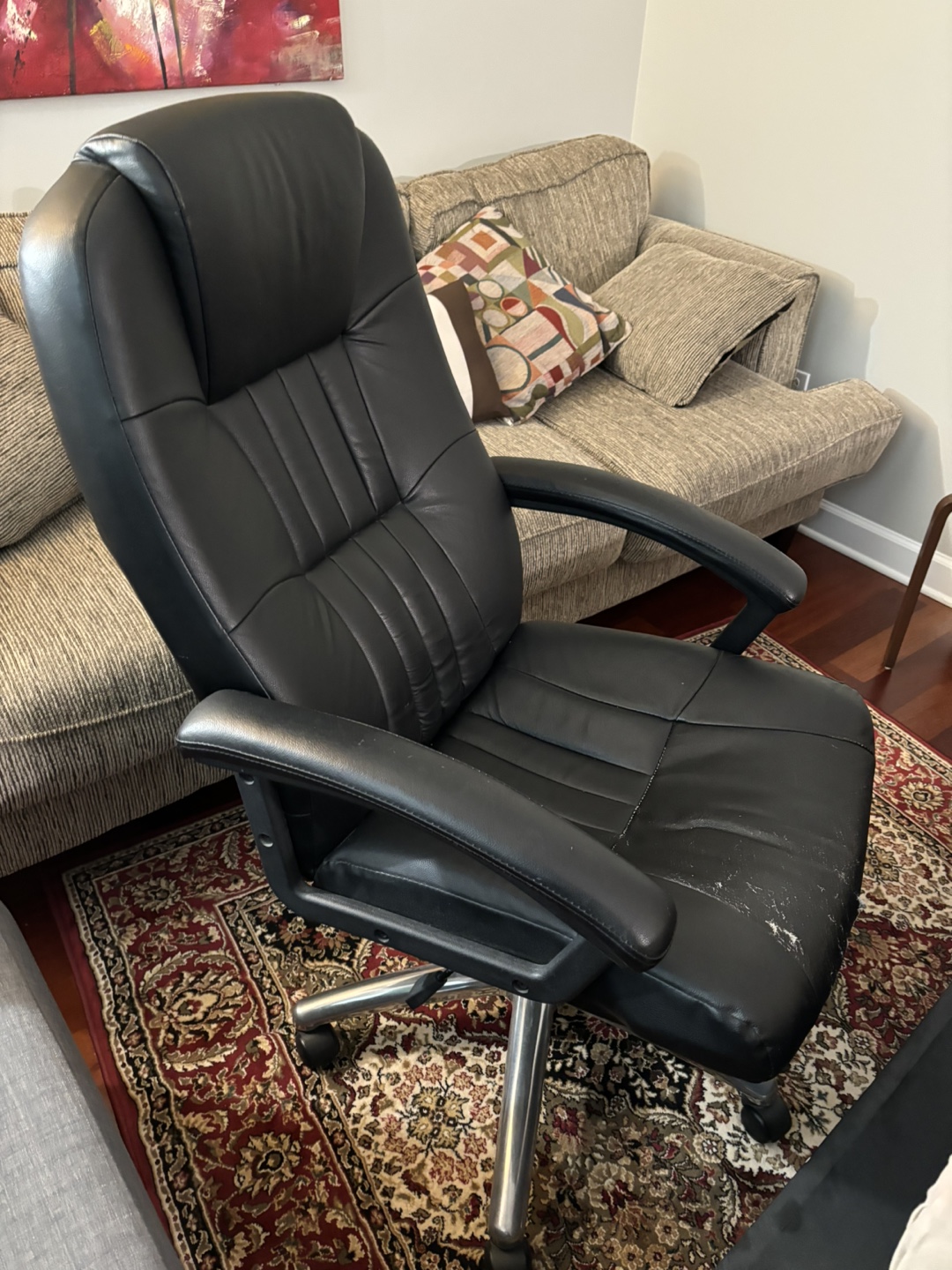 Black Leather Office Chair