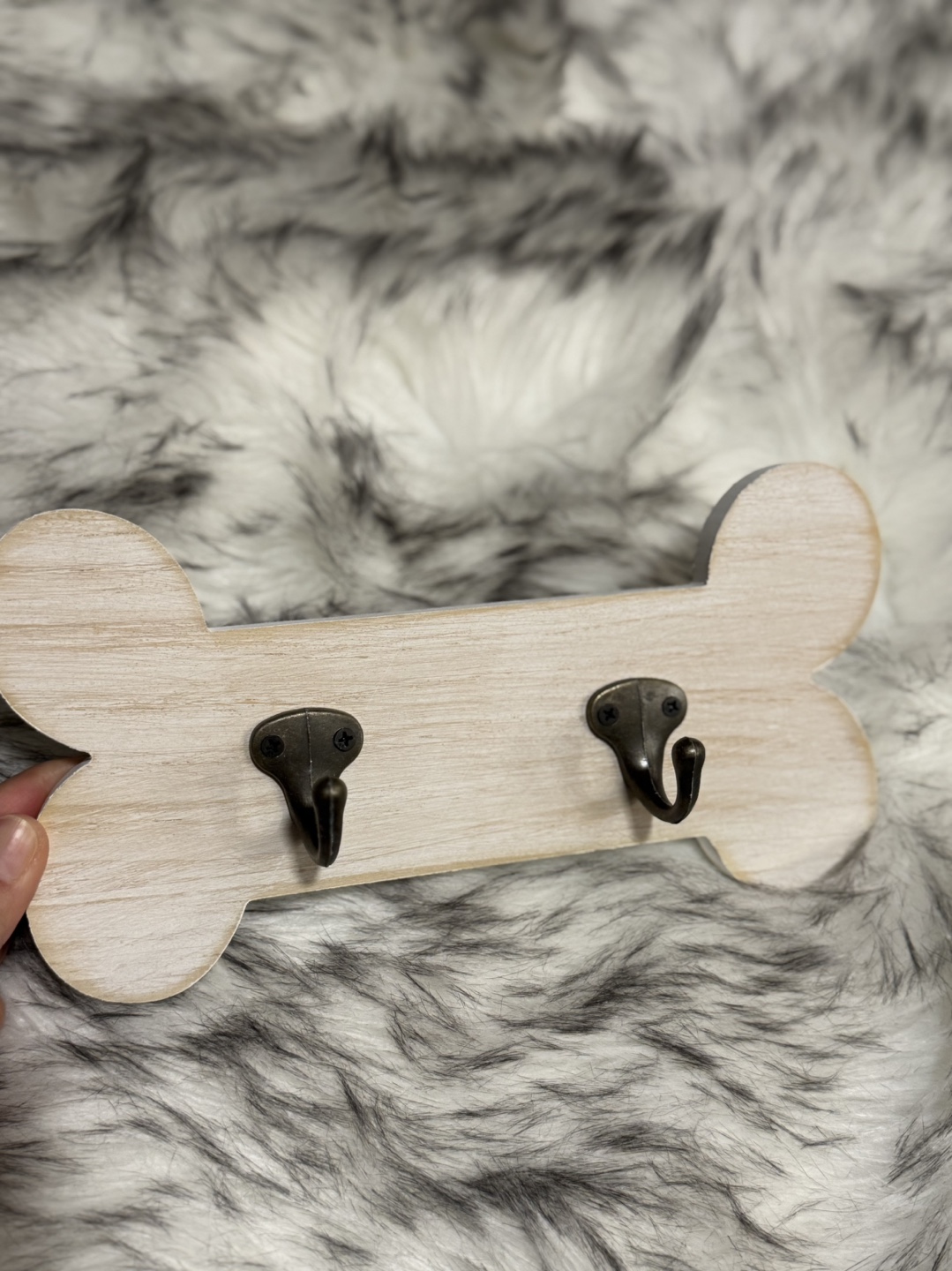 Vintage Style Dog Bone Hook Wall Mounted Coat Rack - photo 5
