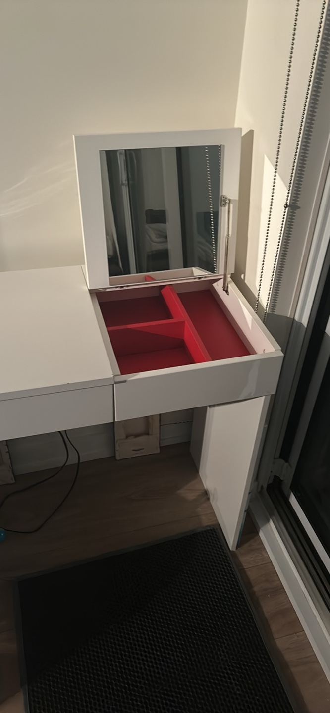 IKEA Vanity Table with Mirror - photo 2