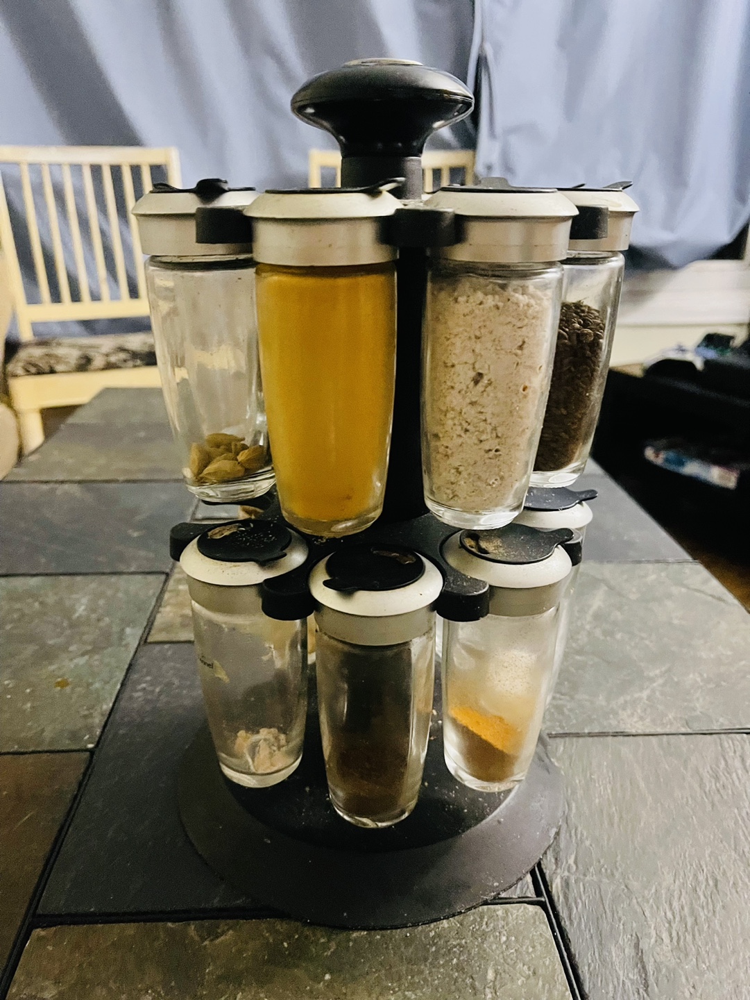 Spice Rack with Jars