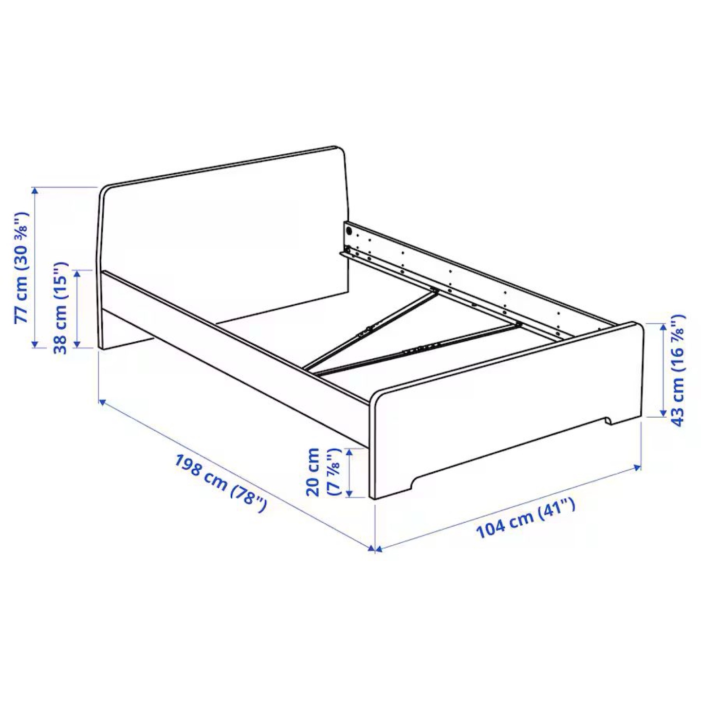 IKEA Single Bed Frame, TWIN (Moving out sale!) - photo 2