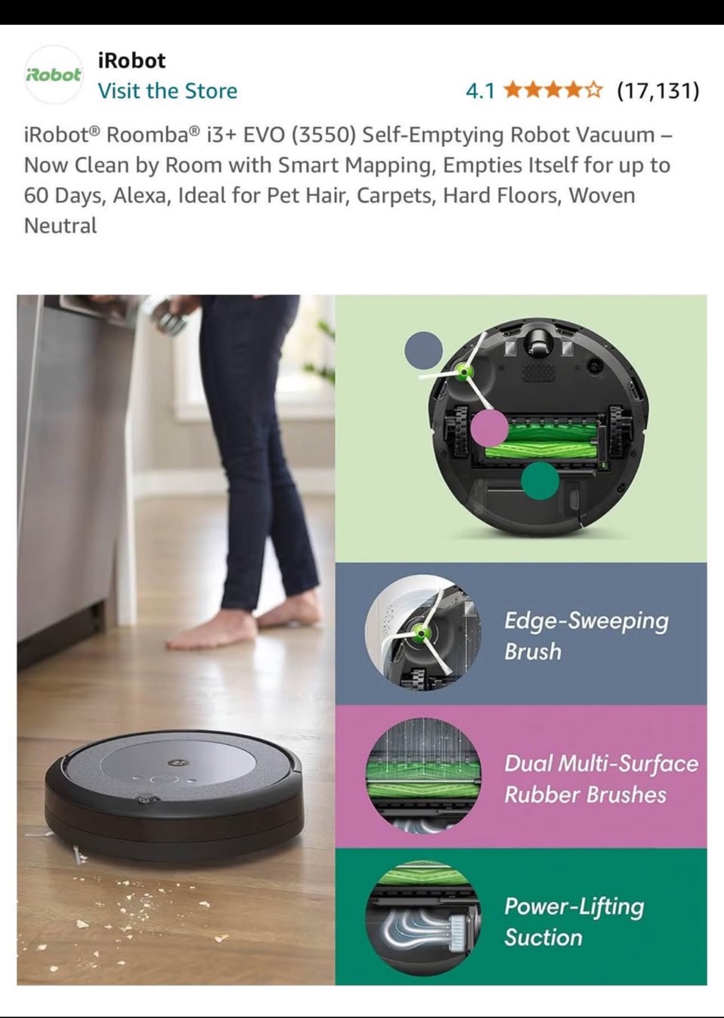 iRobot Roomba i3+ EVO Self-Emptying Robot Vacuum - photo 5