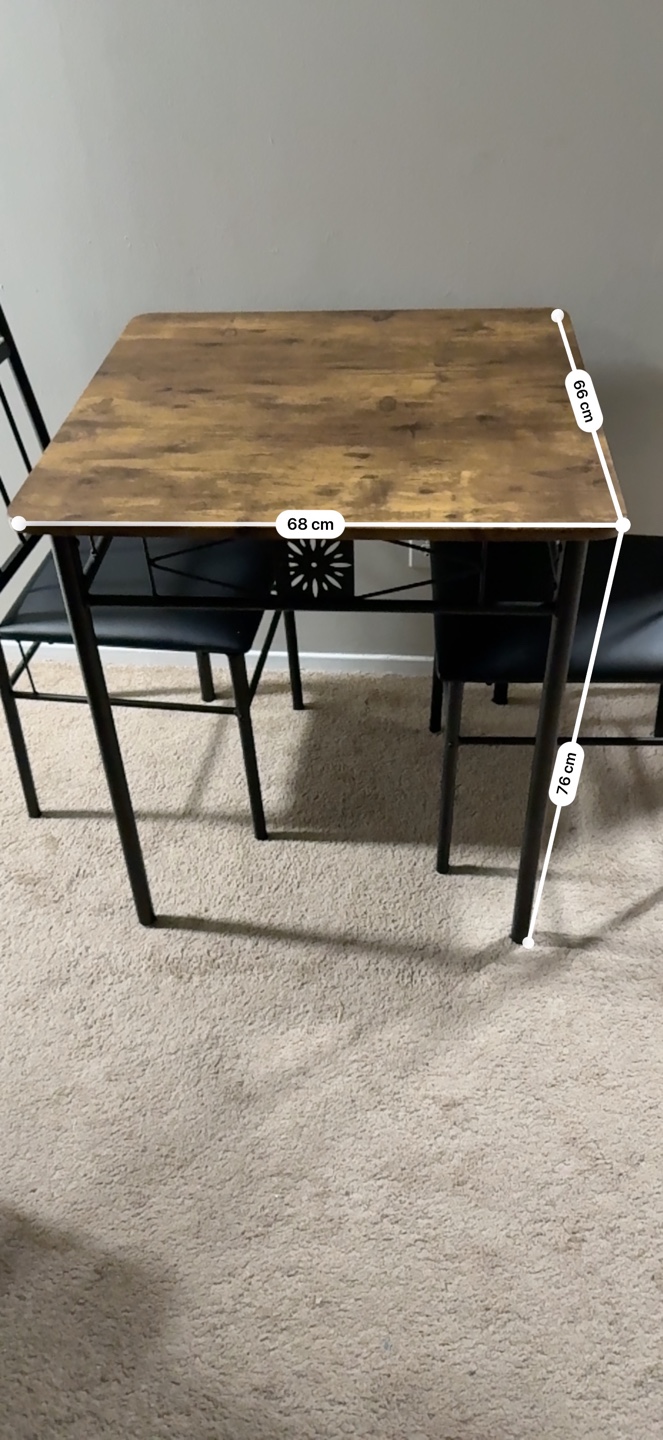 Small dining table and two chairs set - photo 2
