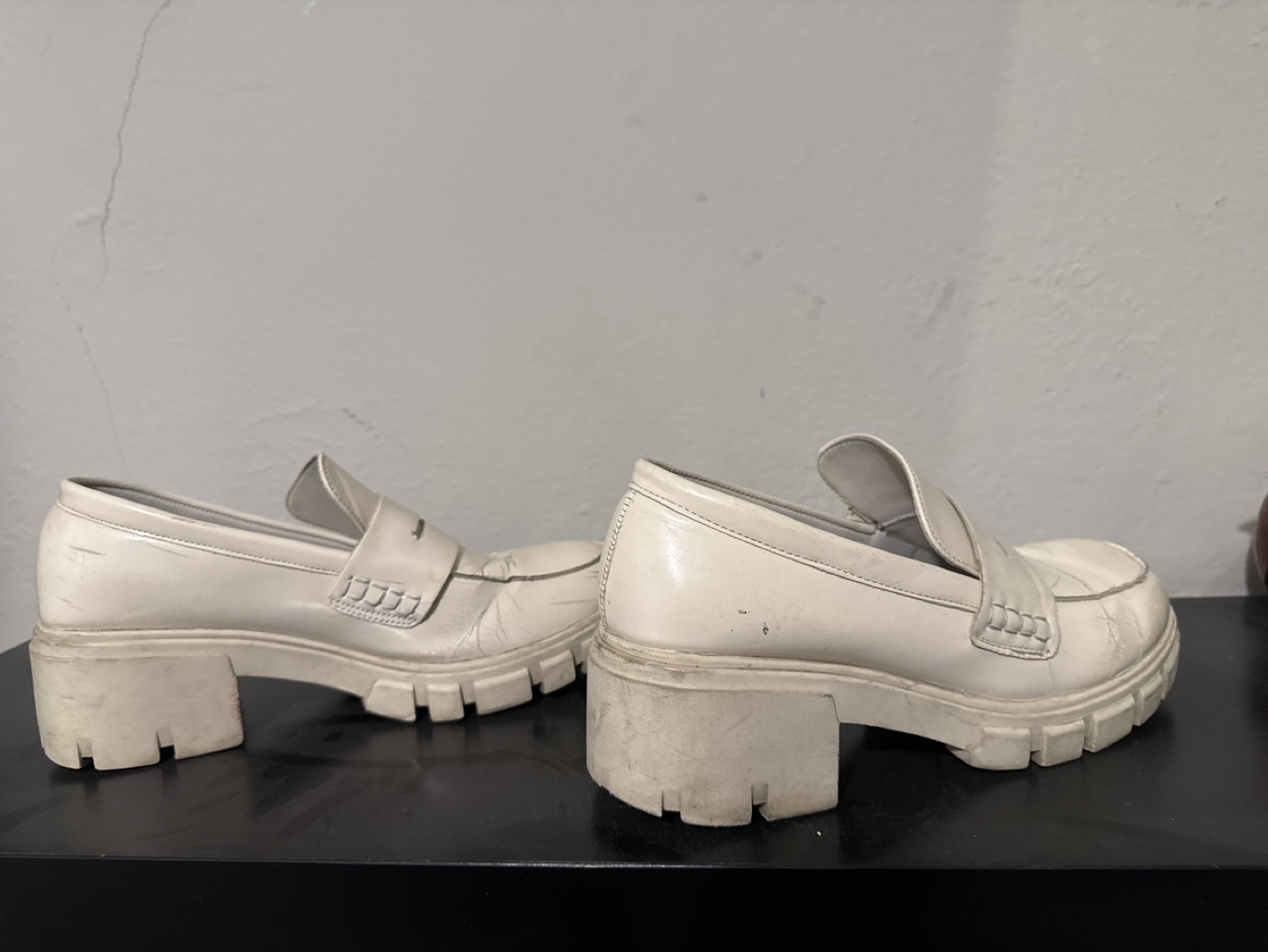 White Platform Loafers #freecycle - photo 3