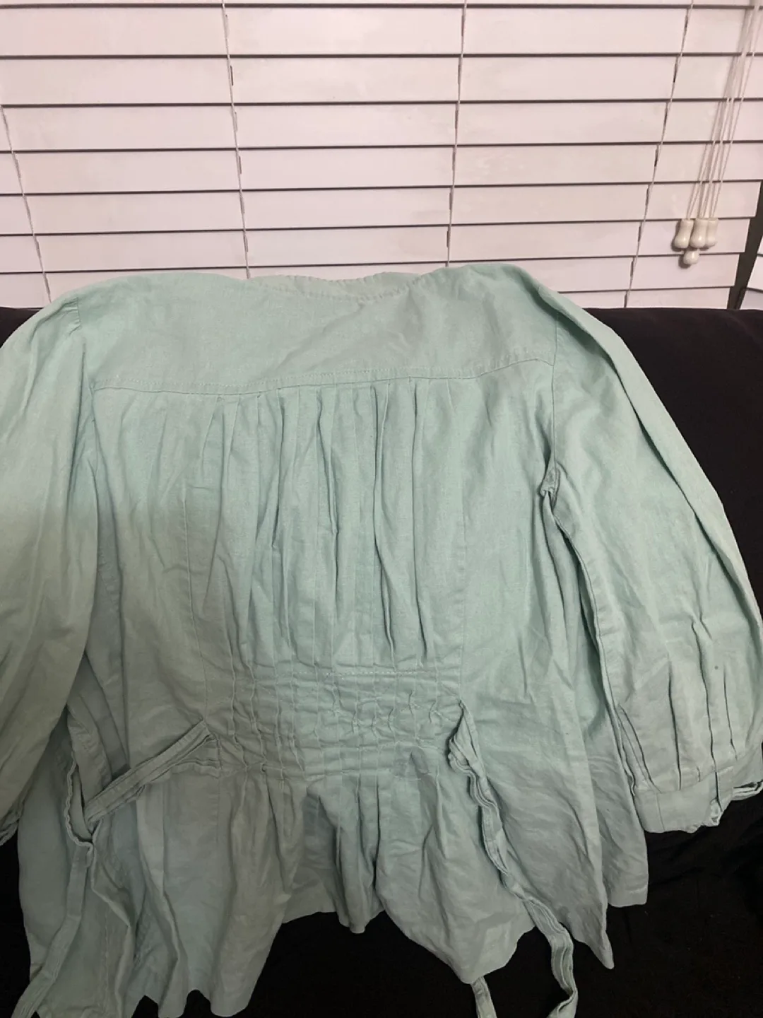 Belladonna Collection Green Button Up Blouse image indicator(3)