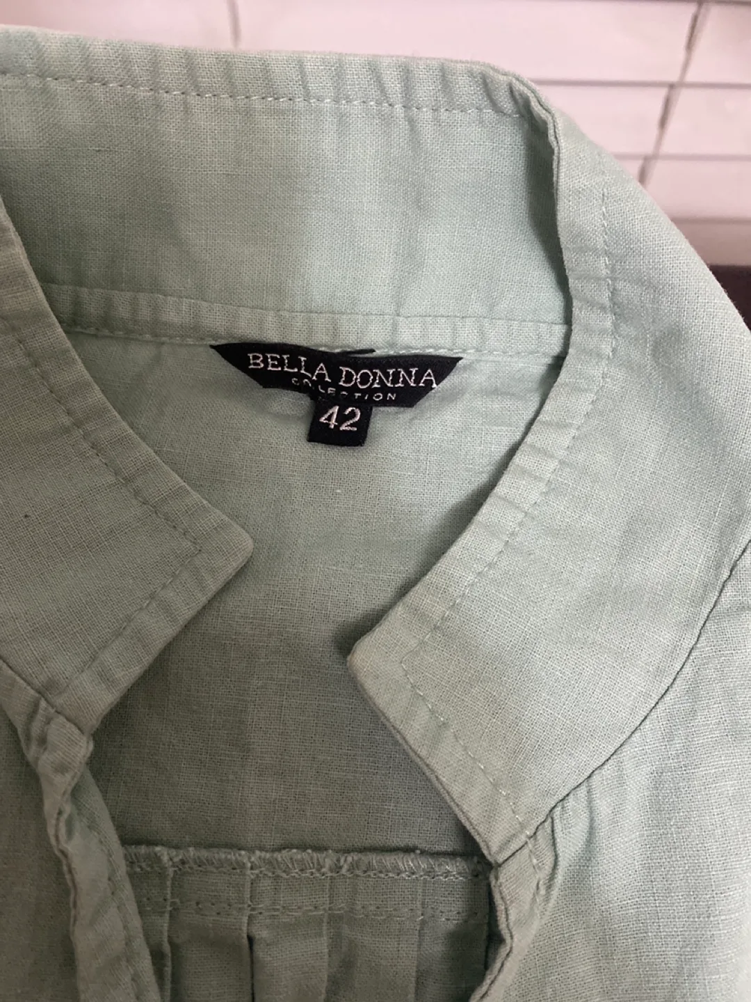 Belladonna Collection Green Button Up Blouse image indicator(2)