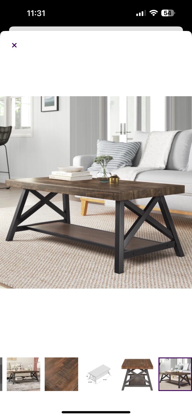 WAYFAIR Isakson Coffee Table - photo 2