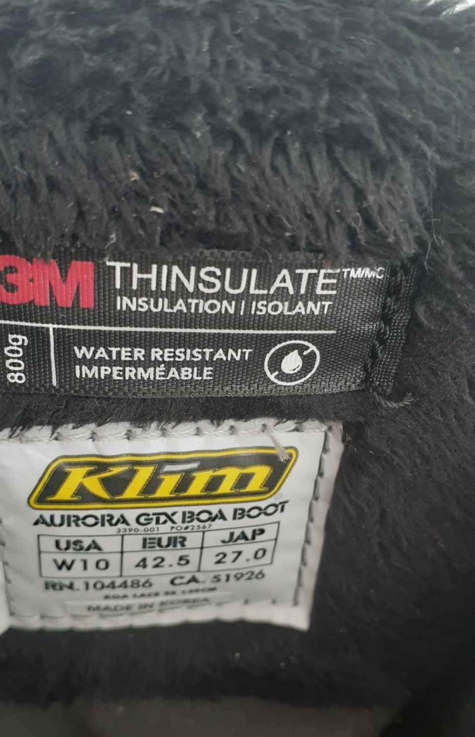 Klim Aurora GTX Boa Boots - Size 10 - photo 5