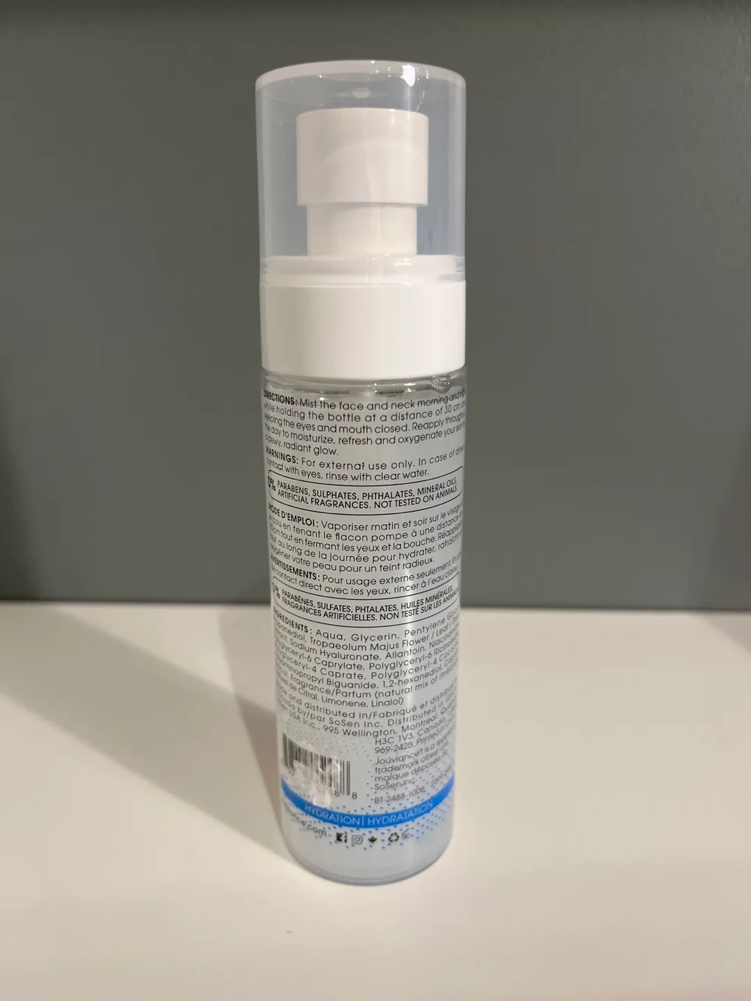 Jouviance Hydracctiv Eau Blanche Hydrating Oxygenating Mist image indicator(2)