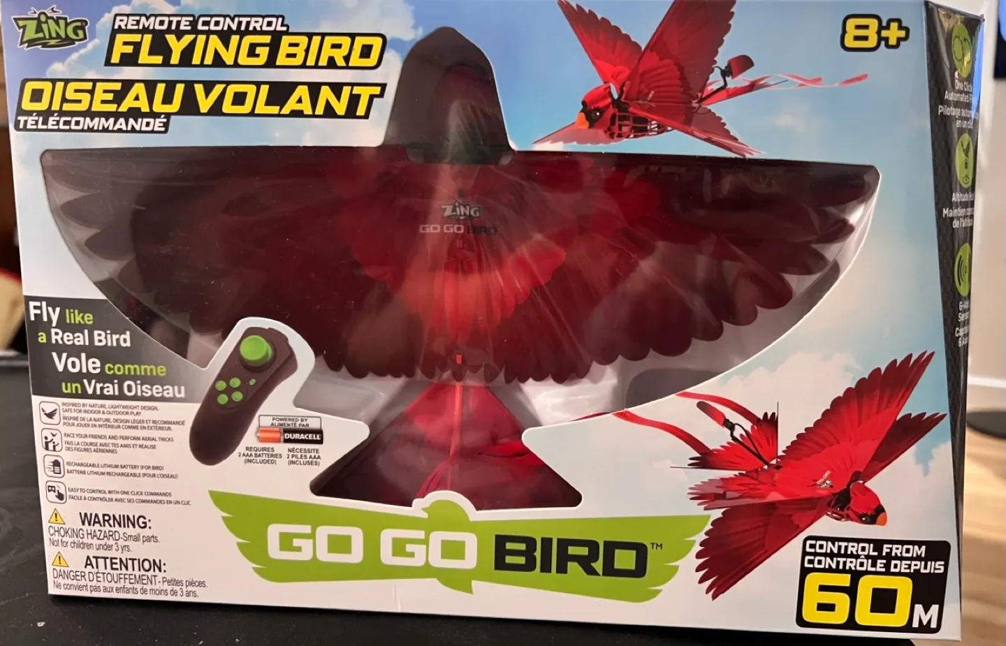 Zing Go Go Bird Remote Control Flying Bird thumbnail