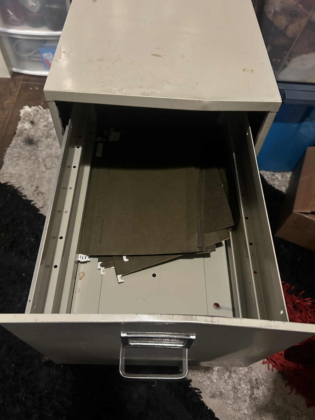 Two Drawer Metal Filing Cabinet - photo 2