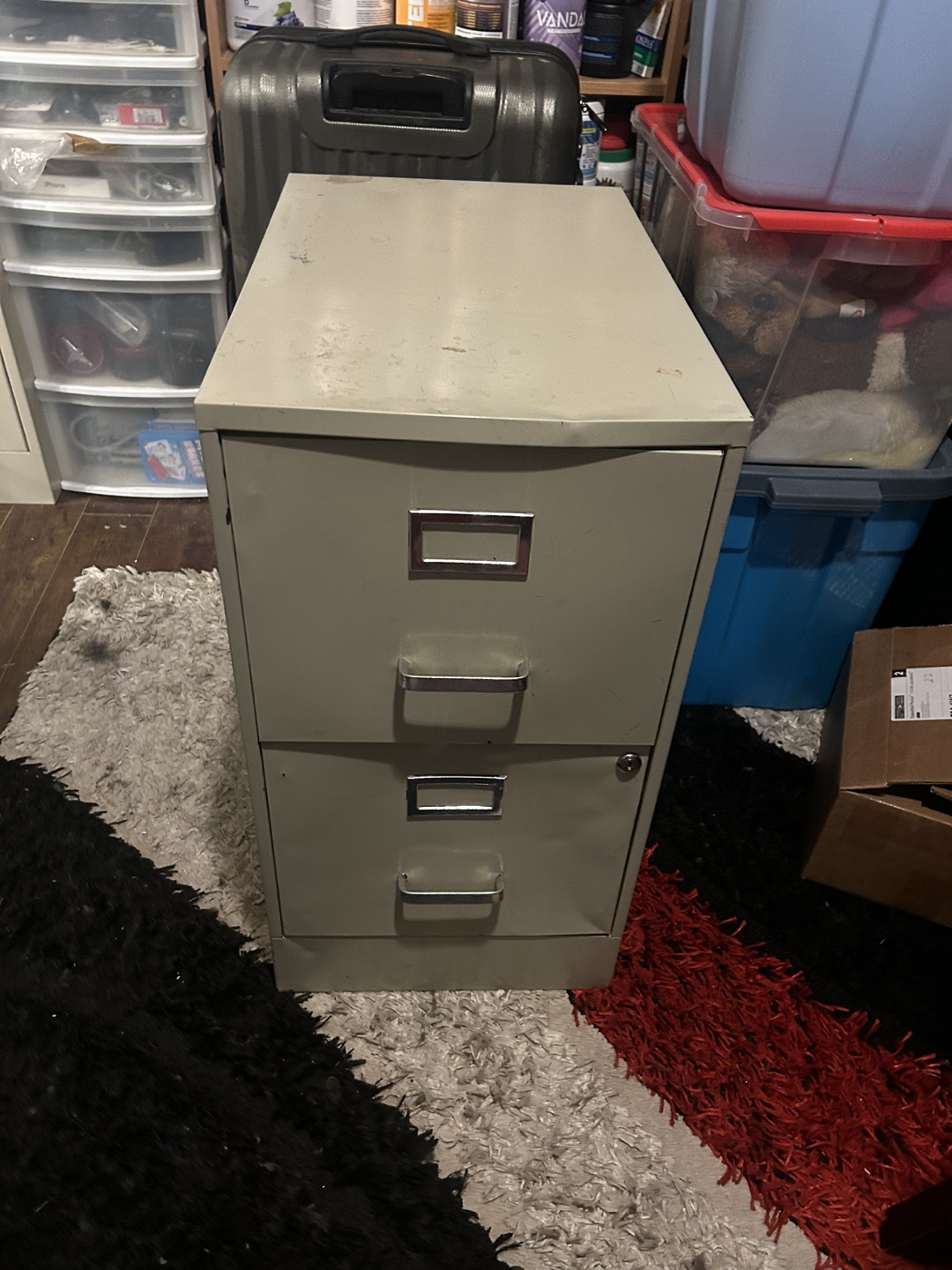 Two Drawer Metal Filing Cabinet