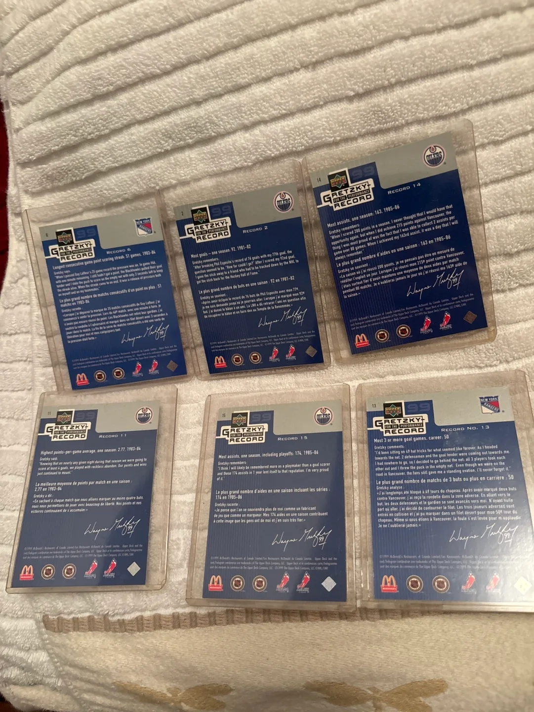 Wayne Gretzky Record Breaker Upper Deck 1995-96 Cards image indicator(2)