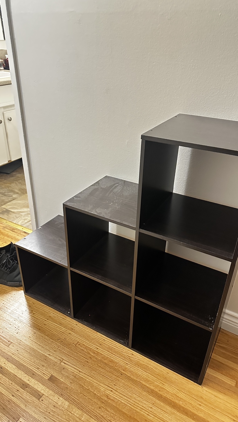 Black Cube Shelving Unit
